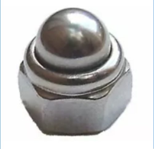 [FXM8LDNSS] M8 Nylon Locking Dome Nut (A2 SS)